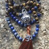 Japa Mala Lapislazuli y Ojo de Tigre
